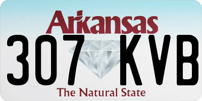 AR license plate 307KVB