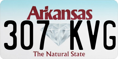 AR license plate 307KVG