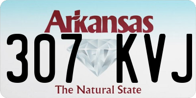AR license plate 307KVJ