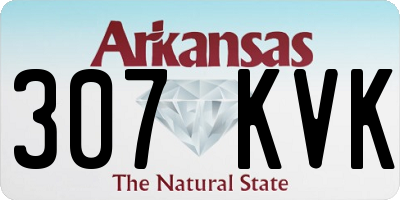 AR license plate 307KVK