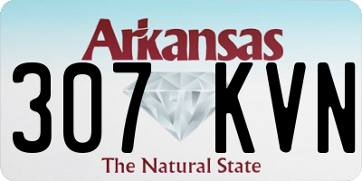 AR license plate 307KVN