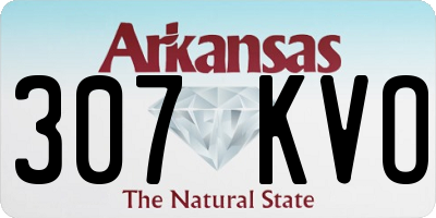 AR license plate 307KVO
