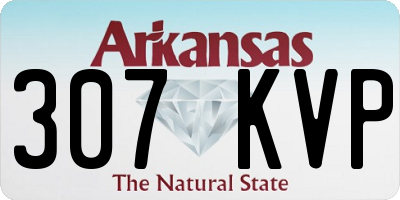 AR license plate 307KVP