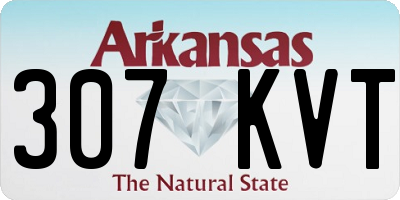 AR license plate 307KVT