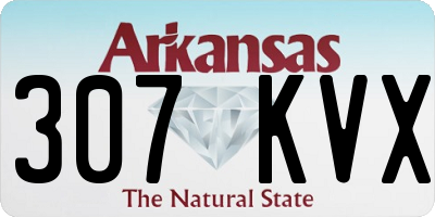 AR license plate 307KVX