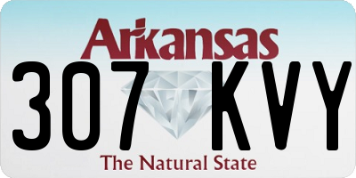 AR license plate 307KVY