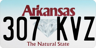 AR license plate 307KVZ