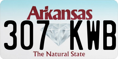 AR license plate 307KWB