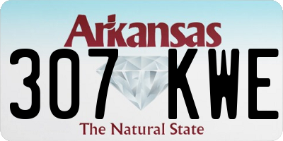 AR license plate 307KWE
