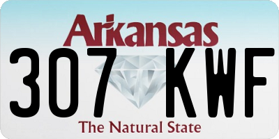 AR license plate 307KWF
