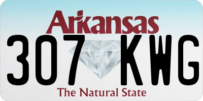 AR license plate 307KWG