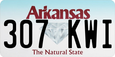 AR license plate 307KWI