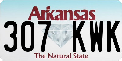 AR license plate 307KWK