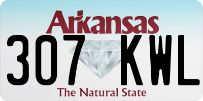 AR license plate 307KWL