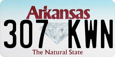AR license plate 307KWN