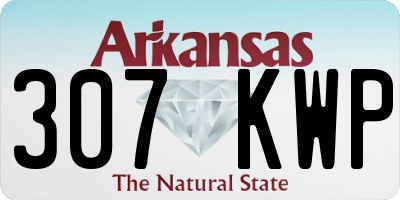 AR license plate 307KWP