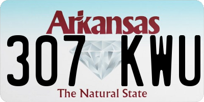 AR license plate 307KWU
