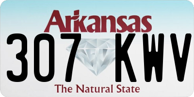 AR license plate 307KWV