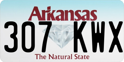 AR license plate 307KWX