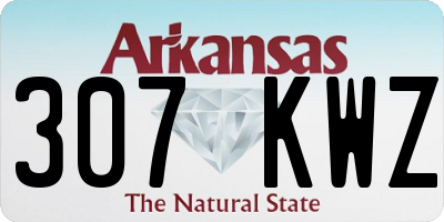 AR license plate 307KWZ