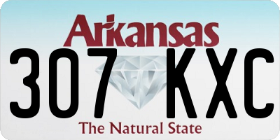 AR license plate 307KXC
