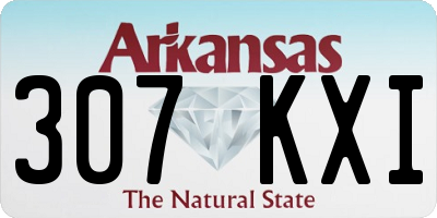 AR license plate 307KXI