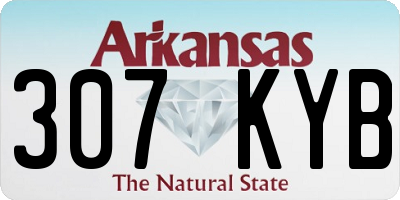 AR license plate 307KYB