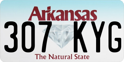 AR license plate 307KYG