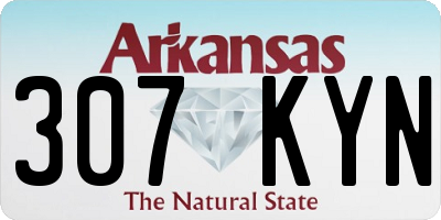 AR license plate 307KYN
