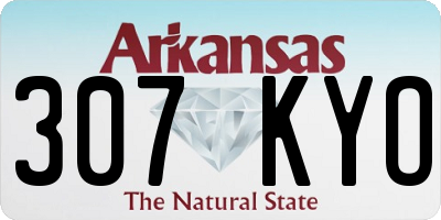 AR license plate 307KYO