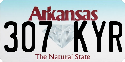 AR license plate 307KYR