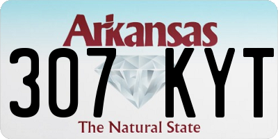 AR license plate 307KYT