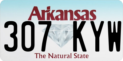 AR license plate 307KYW