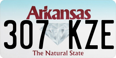 AR license plate 307KZE