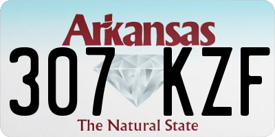 AR license plate 307KZF