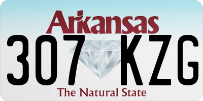AR license plate 307KZG