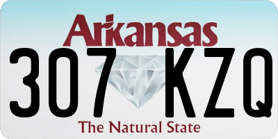 AR license plate 307KZQ