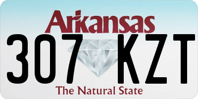 AR license plate 307KZT