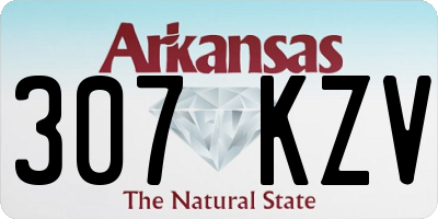 AR license plate 307KZV