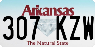 AR license plate 307KZW