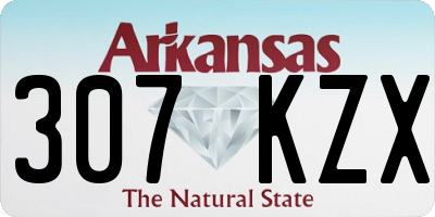 AR license plate 307KZX