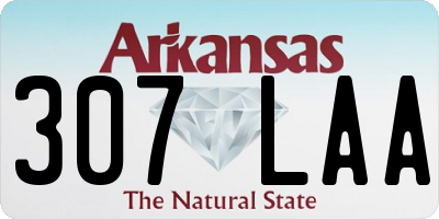 AR license plate 307LAA