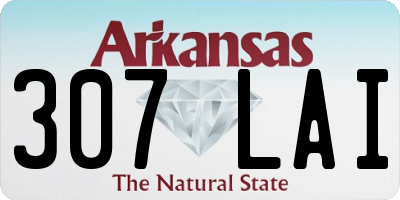 AR license plate 307LAI