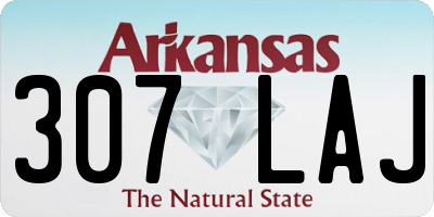 AR license plate 307LAJ