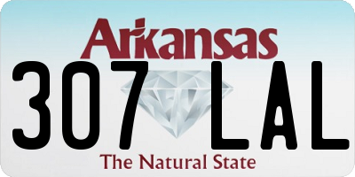 AR license plate 307LAL