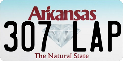 AR license plate 307LAP