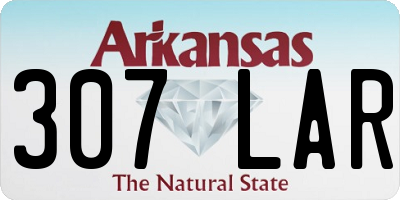 AR license plate 307LAR
