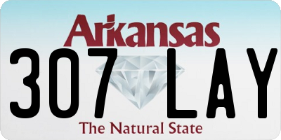AR license plate 307LAY