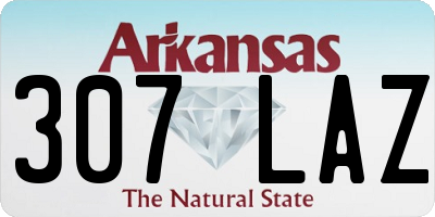 AR license plate 307LAZ