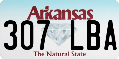 AR license plate 307LBA